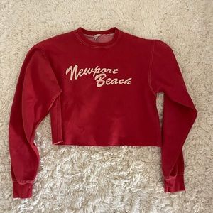 brandy sweatshirt cropped